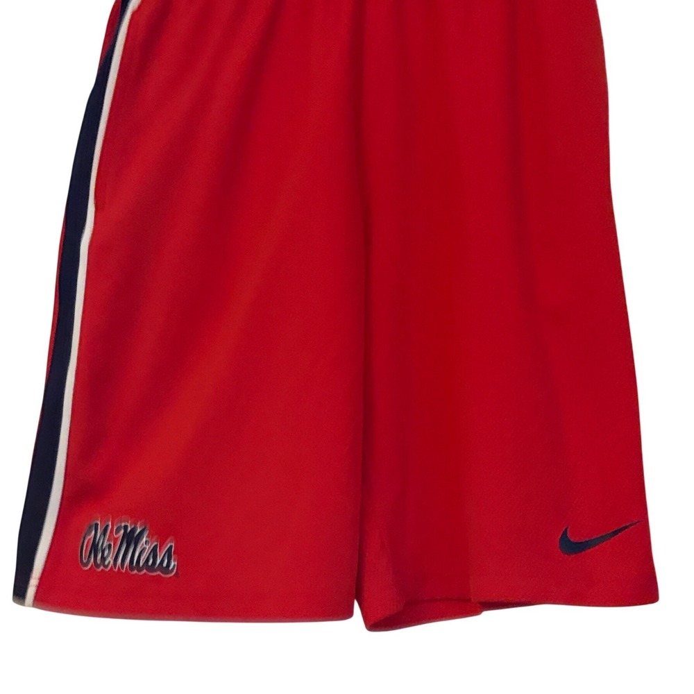 Nike Ole Miss Rebels Basketball Shorts Mens Small Red Athletic Mesh NCAA